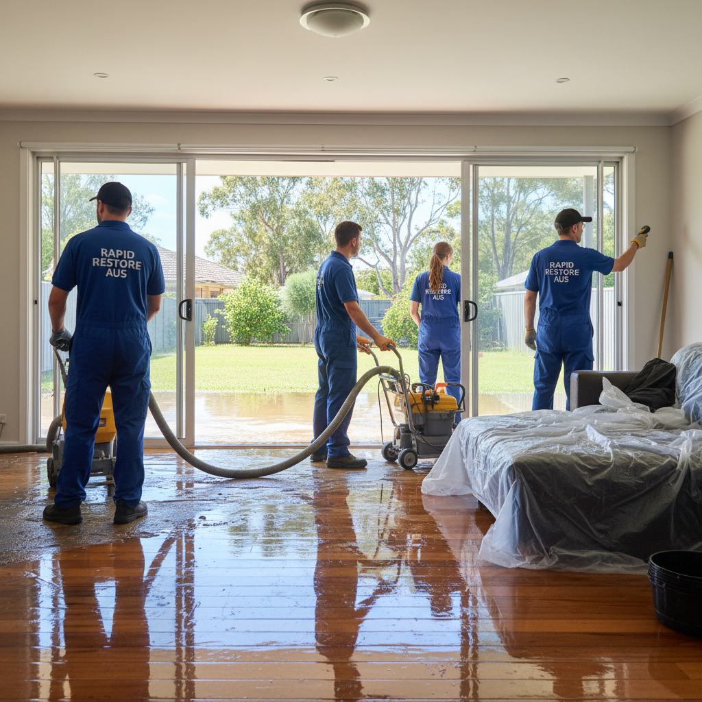 Expert water damage restoration services helping Australian...