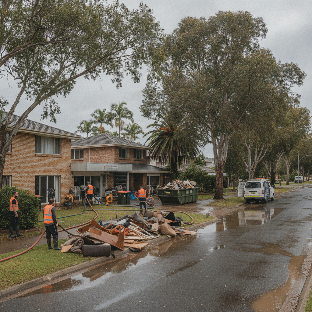 Swift flood and water damage restoration for Australian home...